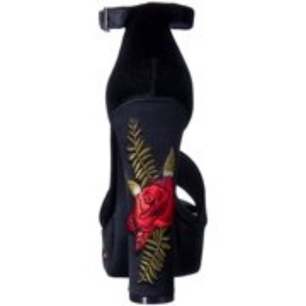 Chinese Laundry Ariana Velvet Black Platform - Picture 3 of 3